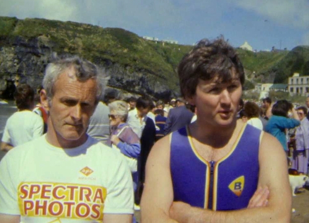 Volunteers with the Ballybunion Beach Rescue Service (1986)