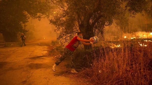 The fires are continuing to destroy homes and land, pic: Getty