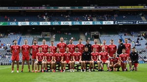 The Tyrone team before the Ulster final against Monaghan