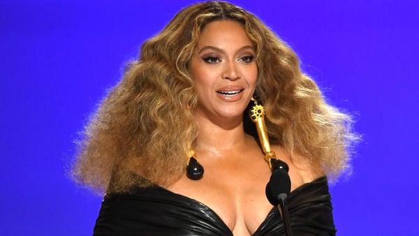 Beyoncé (pictured at this year's Grammy Awards) - 