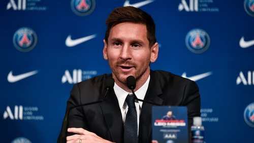 Lionel Messi was officially unveiled as a Paris Saint-Germain player today.