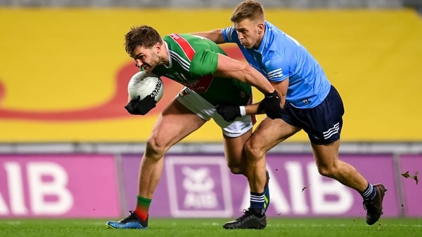 Mayo's Aidan O'Shea in action against Jonny Cooper of Dublin in last year's All-Ireland final