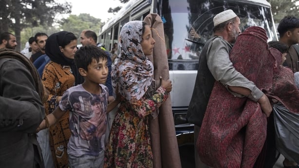 Displaced Afghans in Kabul