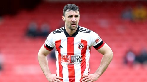 Enda Stevens in action for Sheffield United in May