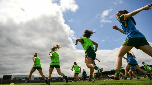 Members of the Meath squad ahead of their previous date with Cork in this year's championship
