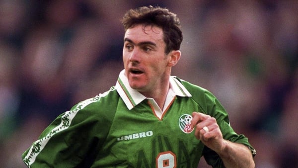 Alan McLoughlin represented Ireland from 1990 to 1999
