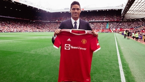Varane was paraded before Man United supporters at Old Trafford on Saturday