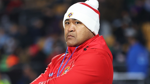 Toutai Kefu coached Tonga at the 2019 Rugby World Cup