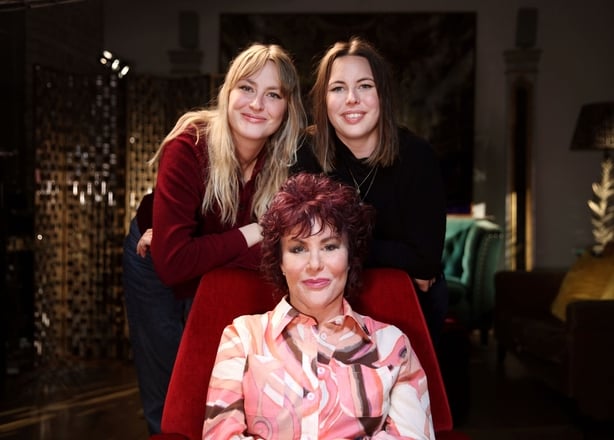 Ruby Wax with her daughters Marina Bye and Madeleine Bye (BBC / Burning Bright Productions / Phil Summers / PA)