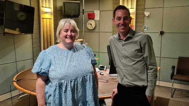 Emer McLysaght and Ryan Tubridy in RTÉ Radio 1