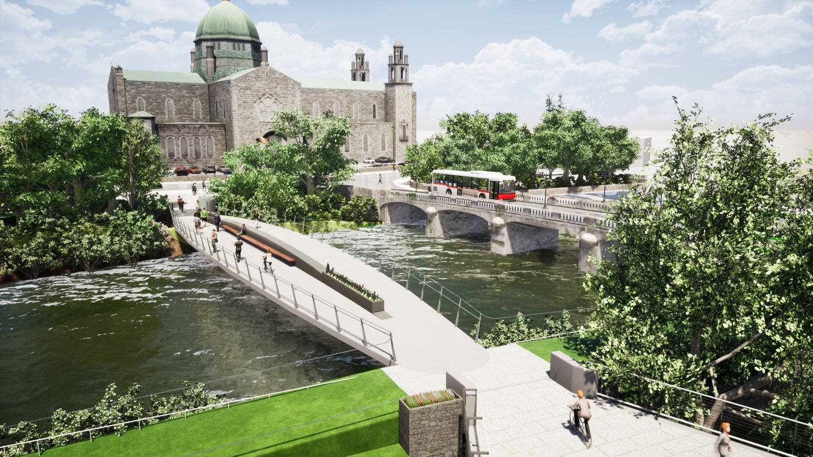 Plans for new Galway pedestrian bridge approved