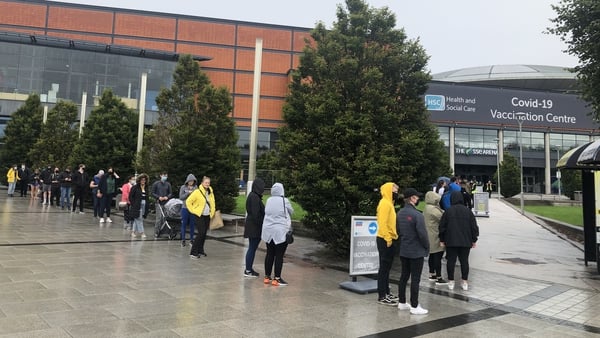 Queues form outside the SSE arena this morning