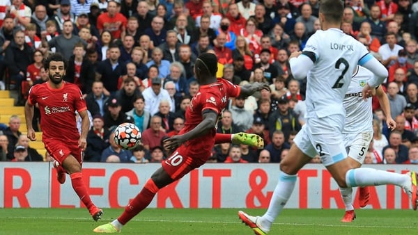 Sadio Mane scores Liverpool's second