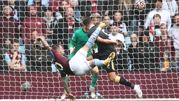 A spectacular Danny Ings strike handed Villa the lead