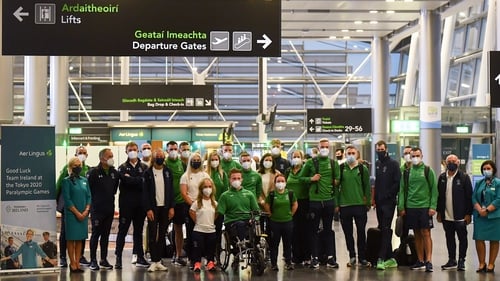 Team Ireland before their departure for Tokyo