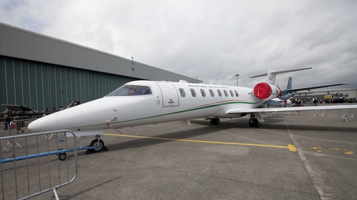 The Government Learjet 45 pictured at Casement Aerodrome in Dublin (Pic: RollingNews.ie)