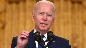 Joe Biden said the US would not be deterred from its mission to evacuate thousands of civilians from Afghanistan
