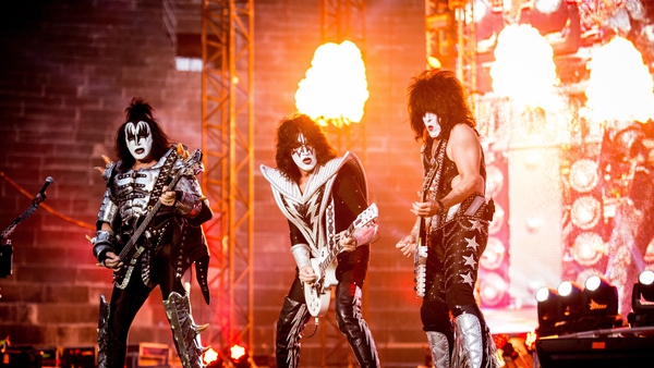 Paul Stanley (pictured right) with his KISS bandmates