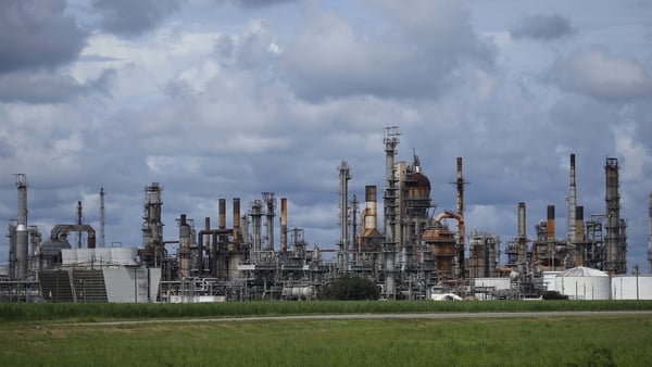 The Royal Dutch Shell Convent Refinery ahead of Hurricane Ida in Louisiana