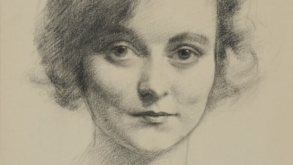 Drawing of Ethna MacCarthy (1931) by Seamus O Sullivan, photographed by Stephen Whitehorne