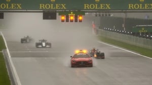 The race was abandoned after two laps