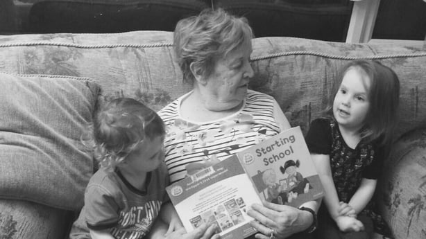 Margaret with her two youngest grandchildren, Aoibheann and Donnocha
