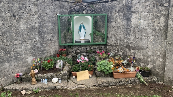 A memorial at the former Tuam Mother and Baby Home