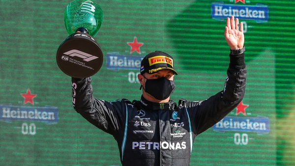 Bottas won nine races with Mercedes