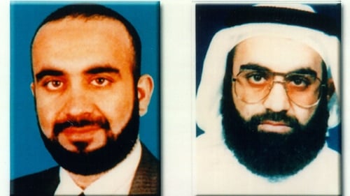 An FBI image released by the FBI of Khalid Sheikh Mohammed in 2001 before he was arrested