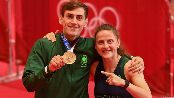 Aidan and Michaela Walsh after he won bronze in Tokyo