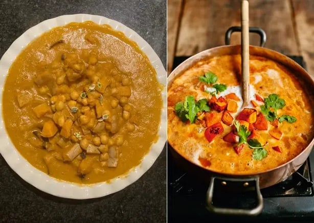 Noreen's version (L) and Jamie Oliver's (Noreen Barr/David Loftus/PA)