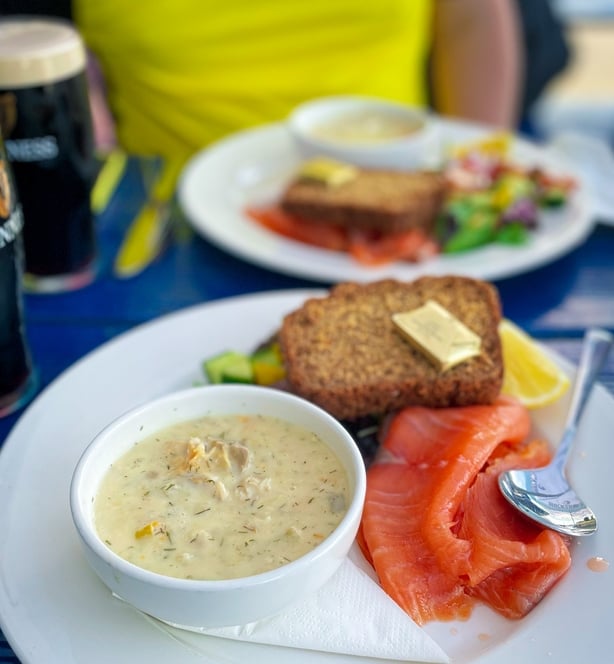 meal at The Moorings
