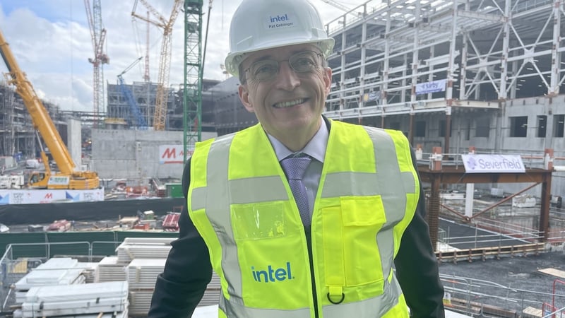 Intel CEO Pat Gelsinger at the company's new Fab 34 plant in Leixlip, Co Kildare last year