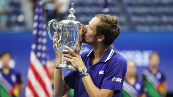 Daniil Medvedev hammered down 16 aces in the final