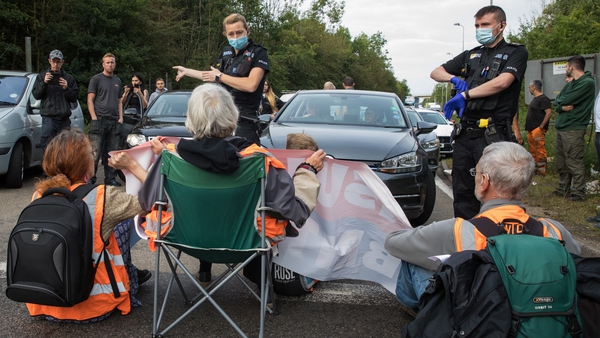 Protesters in England blocked several m25 junctions
