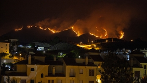 The blaze in the Sierra Bermeja mountains near Estepona begain last week
