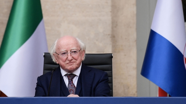 Michael D Higgins spoke about the centenary event during a visit to Rome
