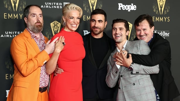 The Queen's Gambit cast and crew celebrate Emmy wins with game