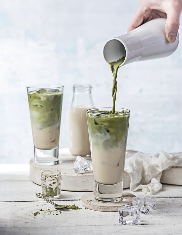 Iced green tea matcha