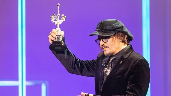 US actor Johnny Depp receives the Donostia Award in recognition of his acting career within the 69th San Sebastian Film Festival in San Sebastian, Spain