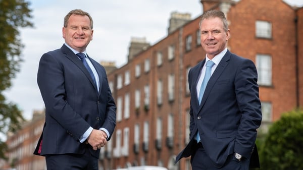 Danny McCoy, Ibec CEO and Frank Gleeson, the organisation's new President