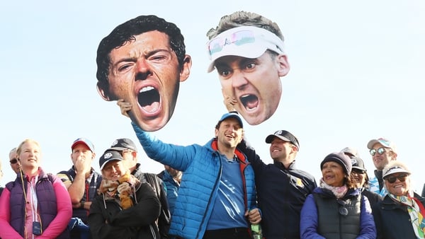 Rory McIlroy and Ian Poulter take on Patrick Cantlay and Xander Schauffele