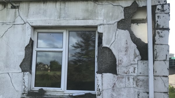A house impacted by the defective mica block in Co Donegal