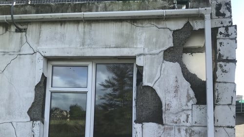 A house in Co Donegal which has been affected by mica