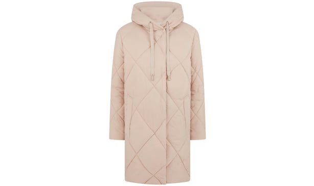 George Cream Diamond Quilted Padded Coat, £38