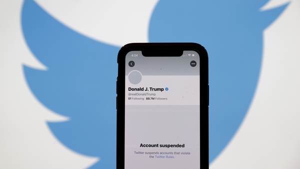 At the time of removing Mr Trump's account permanently, Twitter said his tweets had violated the platform's policy barring 'glorification of violence'