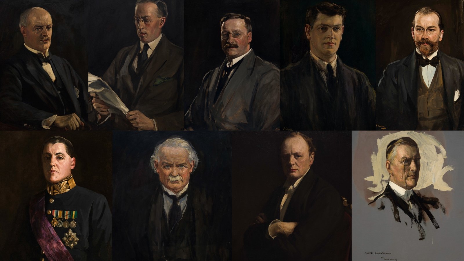 Image - One of the leading painters of the era, John Lavery, had no trouble persuading the negotiators to sit for their portraits in his London studio. These portraits have not been seen together for almost a century