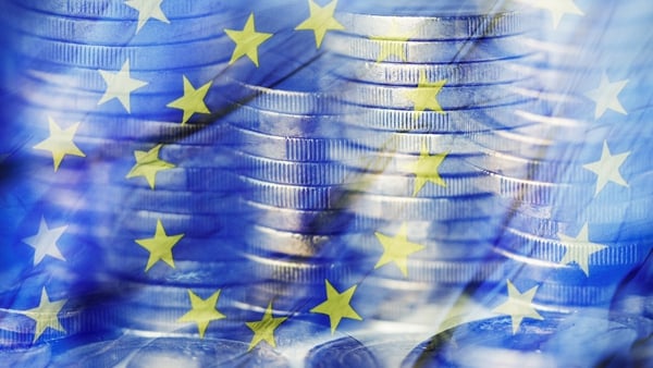 Eurostat said euro zone GPD grew 2.2% quarter-on-quarter for a 3.7% year-on-year increase