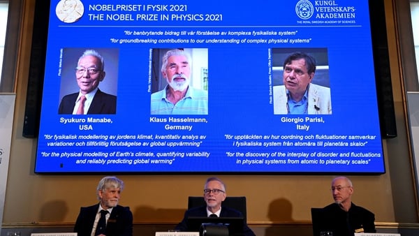 Members of the Nobel committee announced the winners