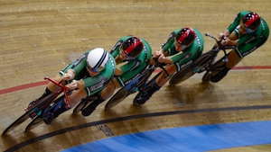 Team Ireland in action in the bronze medal ride off. Picture credit: UEC